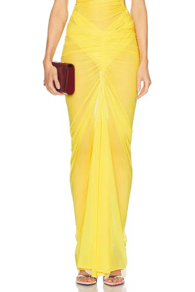 Atlein Ruched Pocket Long Skirt