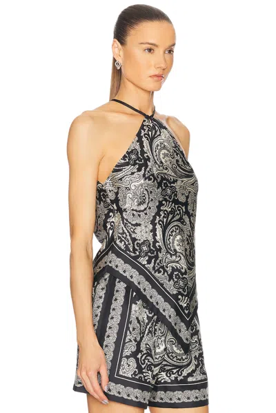 Nili Lotan Audrey Paisley-print Silk Scarf Cami Top In Multi