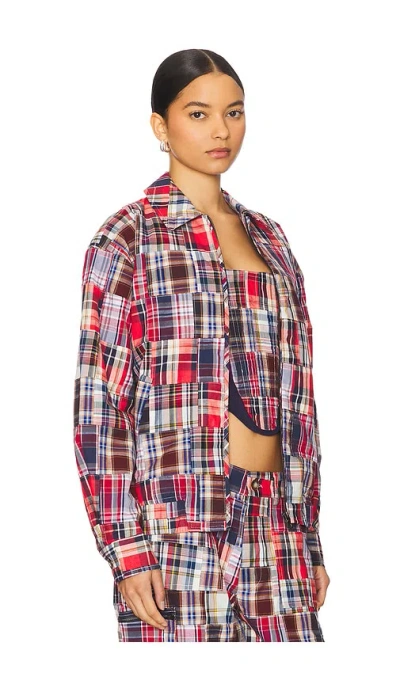 Guizio Kian Patchwork Bomber In Multi