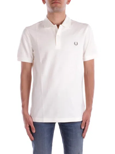 Fred Perry Laurel Wreath-embroidered Polo Shirt In White