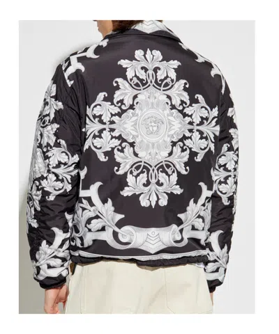 Versace Printed Drawstring Hem Jacket