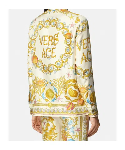 Versace 'underwater Barocco' Silk Shirt Made