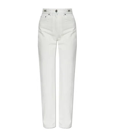 Versace Straight Leg Denim Trousers With Pockets And Loops