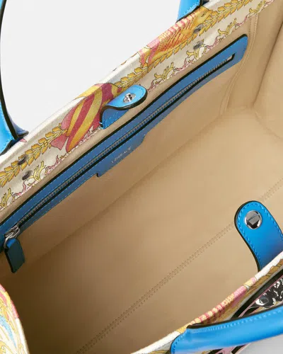 Versace Underwater Tote Bag With Baroque Pattern