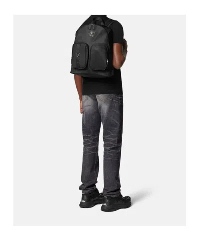 Versace La Medusa Backpack In Black