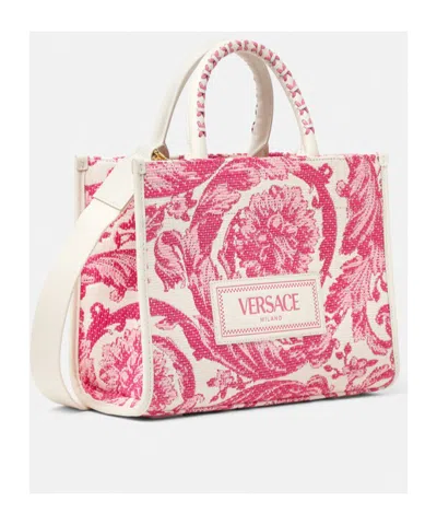 Versace Petit Fourre-tout En Raphia Barocco Athena