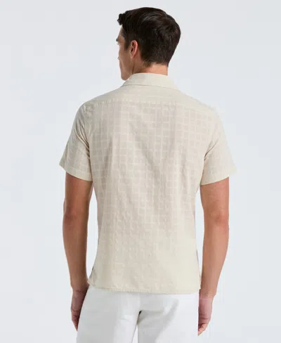 Perry Ellis Men's Cotton Dobby Plaid Shirt In Multi