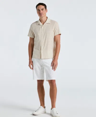 Perry Ellis Men's Cotton Dobby Plaid Shirt In Multi