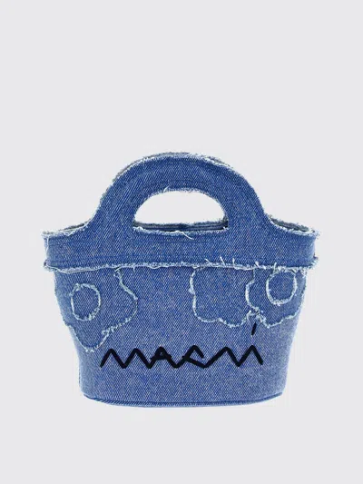 Marni Women's Denim Micro Tropicalia Handbag In Blue