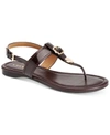 Coach Cassidy Buckle Sandals In Oxblood Pearl