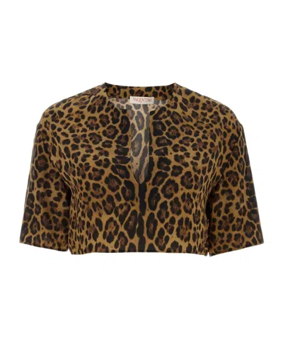 Valentino Leopard Print Top