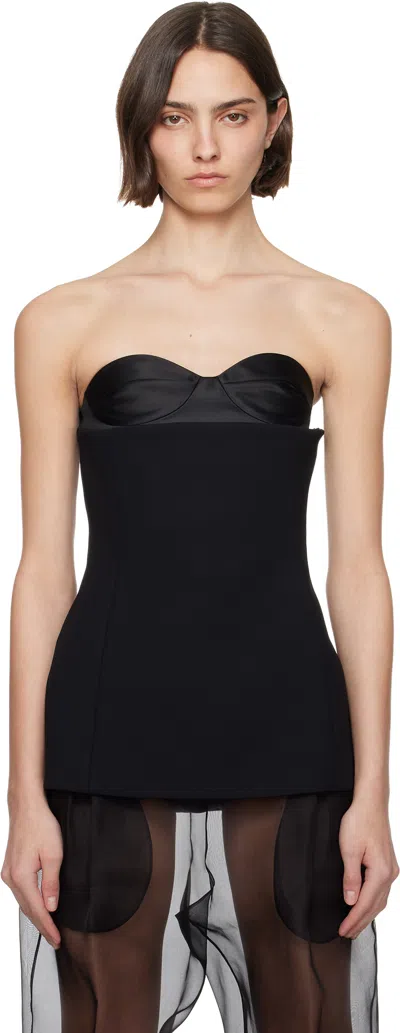 Khaite Ayla Bustier Top In Black