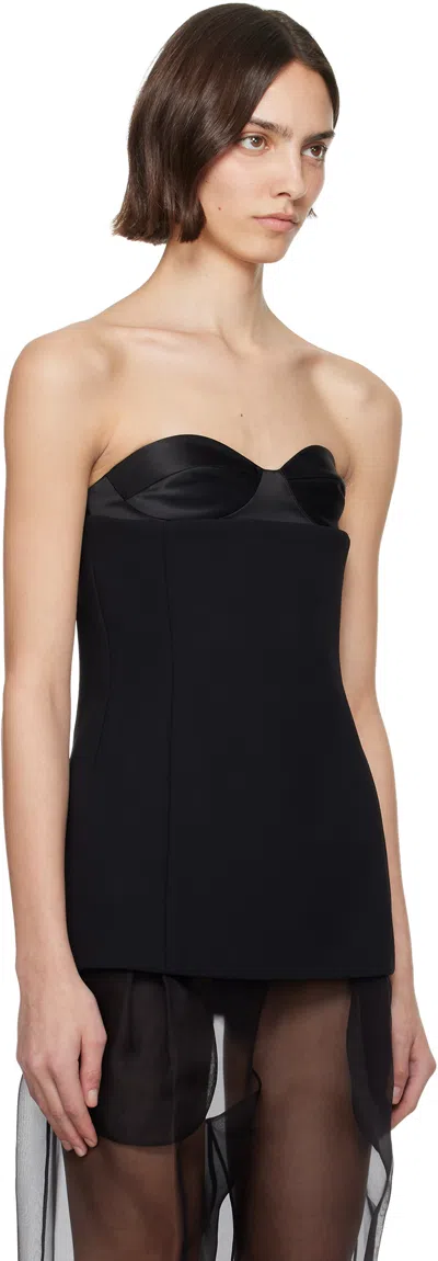 Khaite Ayla Bustier Top In Black