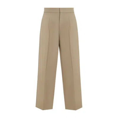 Fear Of God Single Pleat Wool Trousers With Belt Loops