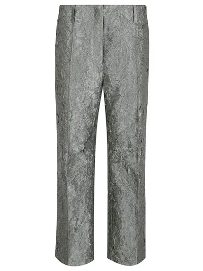 Dries Van Noten Pleated Slim Fit Ankle Length Trousers