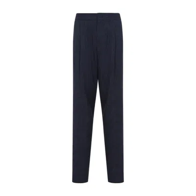 Giorgio Armani Tailored Blue Trousers With Luxurious Fabric Blend