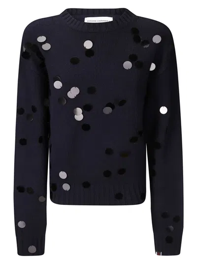 Extreme Cashmere 'n.373 Oldie Sequin' Sweater In Black