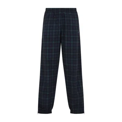 Martine Rose Track Pants With Check Pattern And Cuffed Hem