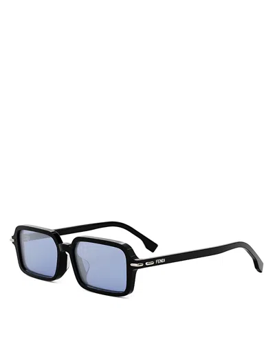 Fendi First Embellished Rectangular Sunglasses