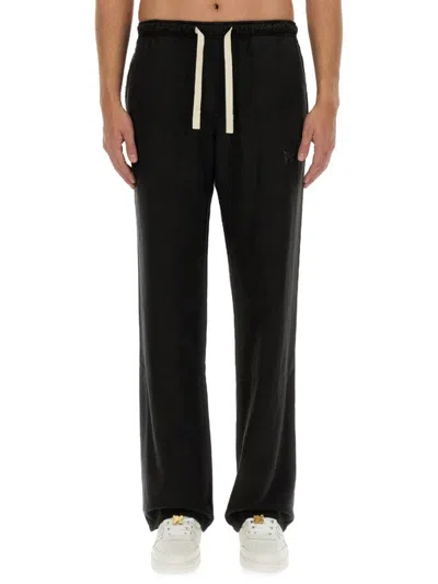 Palm Angels Elastic Waist Chino Trousers Pockets