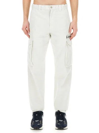 Aspesi Utility Trousers Featuring Multiple Pockets In White