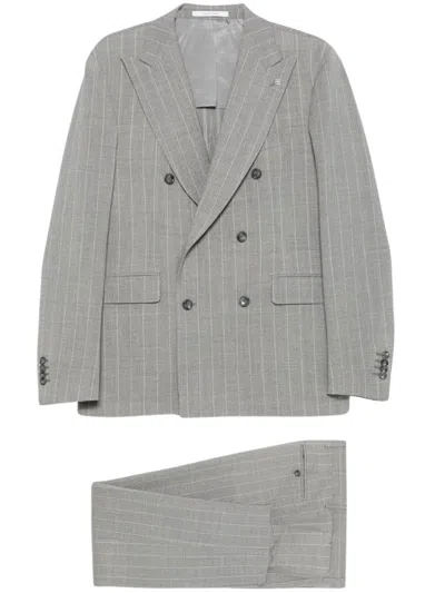 Tagliatore Vesuvio Suit With Double-breasted Design And Chest Pocket