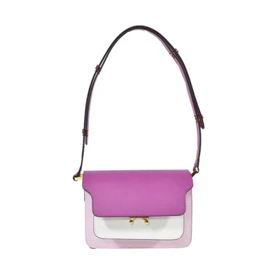 Marni Trunk Shoulder Bag In Multicolor Leather