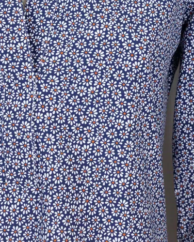 Ghirardelli Camicia Classica Elasticizzata Con Stampa Floreale