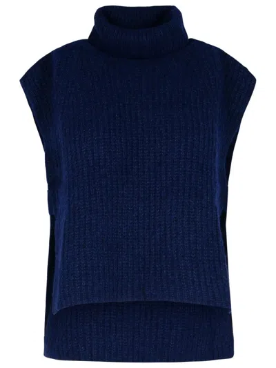 Isabel Marant Étoile Isabel Marant Etoile 'megan' Navy Alpaca Blend Vest
