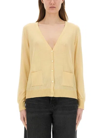 Paul Smith Women's Knitted Cardigan In Yellow