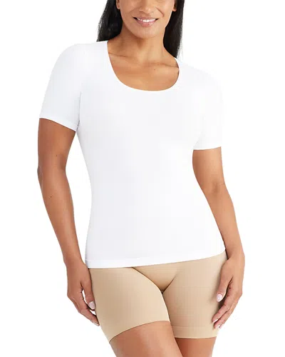 Yummie Holly Short Sleeve Shapewear Tee In White