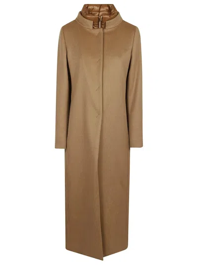Herno Long Coat With Padded Bib