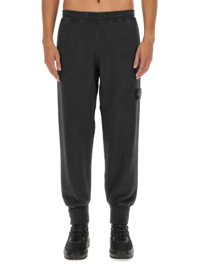 Stone Island Elastic Waistband Regular Fit Ribbed Cuffs Side Pockets