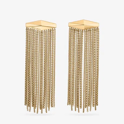 Jimmy Choo Zandra Chain Fringed Drop Earrings