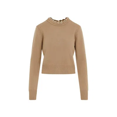 Rabanne Ribbed Knit Wool Cashmere Sweater