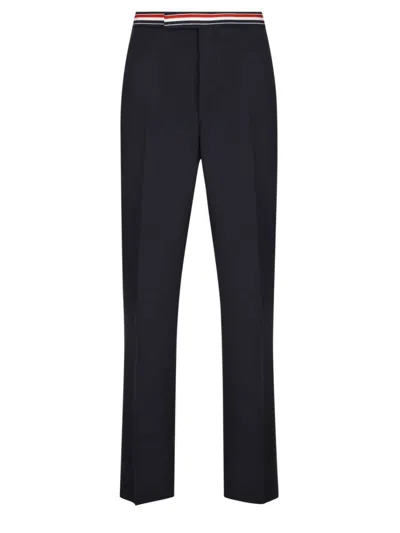 Thom Browne Rwb Blue Wool Pants