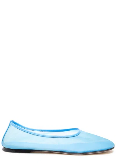 Dear Frances Balla Mesh Ballet Flats In Blue