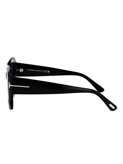Tom Ford Ft1220 Square Acetate Sunglasses In Black