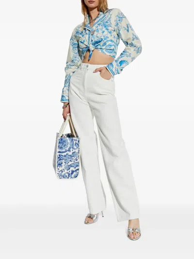 美杜莎标牌牛仔裤