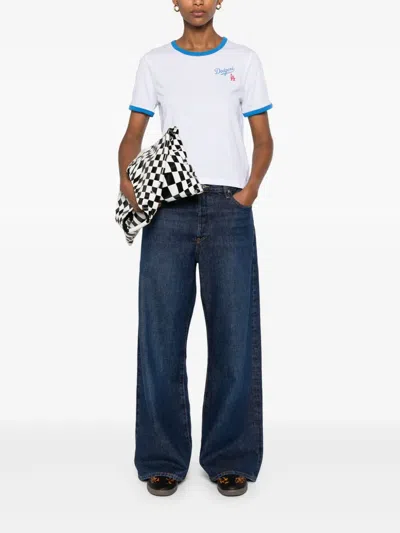 Frame Denim Wide-leg Jeans In Blue