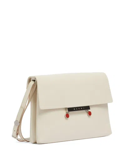 Marni Medium Envelope Shoulder Bag In Neutral