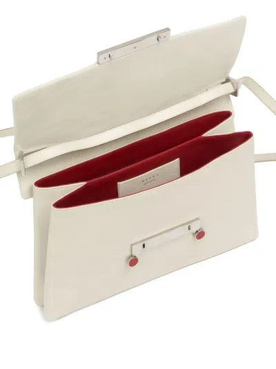 Marni Medium Envelope Shoulder Bag In Neutral