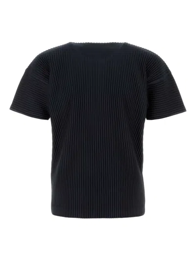 Issey Miyake Plissé T-shirt In Black