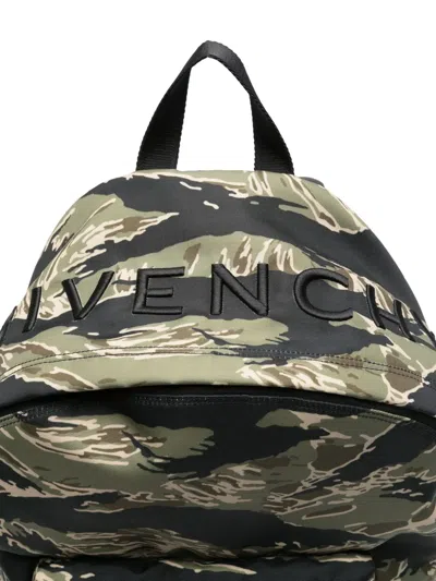 Givenchy Essential U Backpack In Nylon With Camo Print In Multi