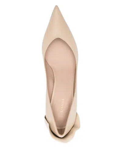 Le Silla 60mm Les Nuances Petalo Pumps In Neutral