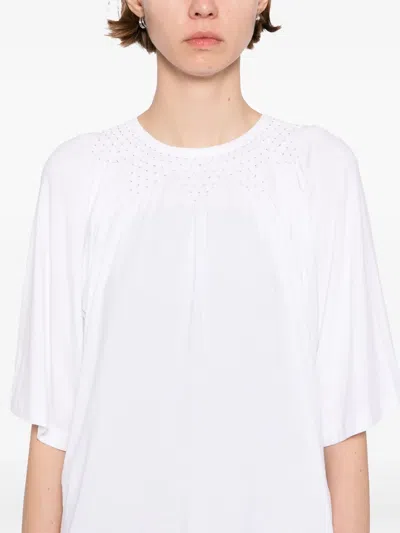 Agnès B. Smocking Details Top