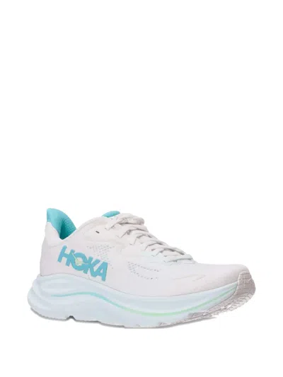 Hoka One One Logo Detailed Lace-up Sneakers In White