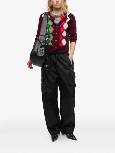 Ganni Cashmere Wool Mix Cardigan In Brown