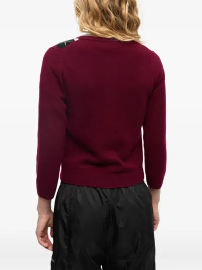 Ganni Cashmere Wool Mix Cardigan In Brown