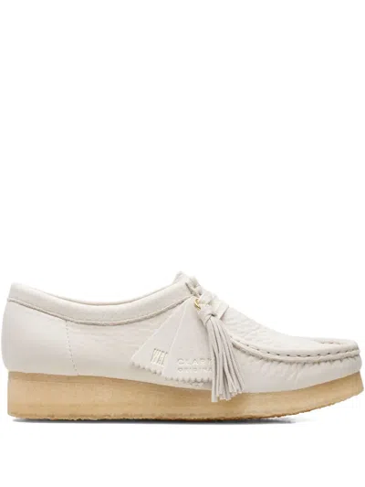 Clarks Originals Wallabee "white Nubuck" Loafers